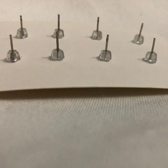 Retro Style Stud Earrings 4 Pairs Handmade - Picture 3 of 5